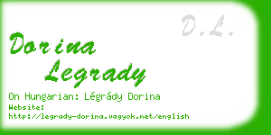 dorina legrady business card